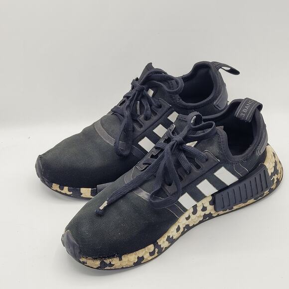 Adidas NMD R1 FV8732 black camo mens size 7 black camo main image 7